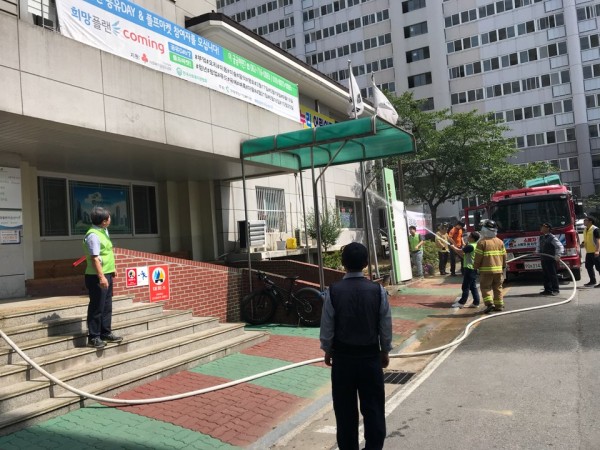 첨부 이미지 2-2018년 이용자 소방훈련, 교육 실시